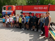 Встреча детей с сотрудниками МЧС Беларуси 